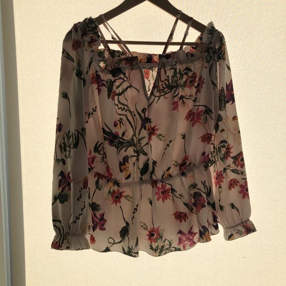 DEX - Off-the-shoulder Floral Tunic - Picture 2 of 3